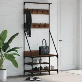 vidaxl-wieszak-na-ubrania-z-miejscem-na-buty-brazowy-dab-80x40x184-cm