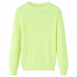 sweter-dzieciecy-z-dzianiny-zolty-neonowy-116