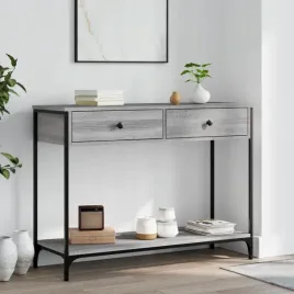 vidaxl-stolik-konsolowy-szary-dab-sonoma-100x345x75-cm