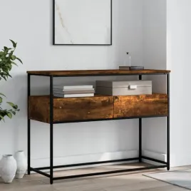 vidaxl-stolik-konsolowy-przydymiony-dab-100x40x75-cm