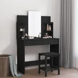 vidaxl-toaletka-z-lustrem-czarna-96x39x142-cm