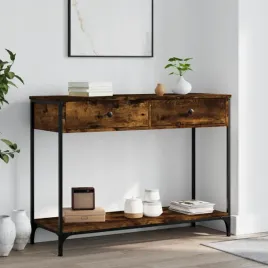 vidaxl-stolik-konsolowy-przydymiony-dab-100x345x75-cm