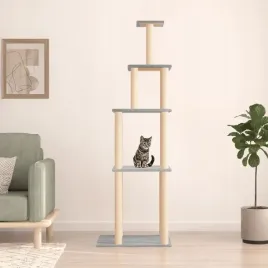vidaxl-drapak-dla-kota-z-sizalowymi-slupkami-jasnoszary-183-cm