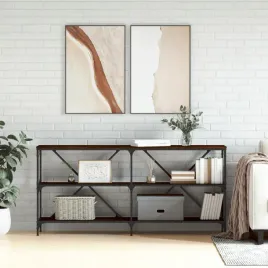 vidaxl-stolik-konsolowy-brazowy-dab-160x30x75-cm