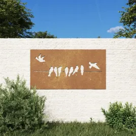 vidaxl-ogrodowa-dekoracja-scienna-105x55-cm-stal-kortenowska-ptaki