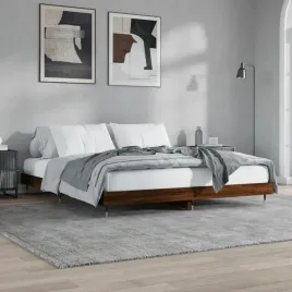 vidaxl-rama-lozka-bez-materaca-brazowy-dab-200x200-cm-drewno-klejone
