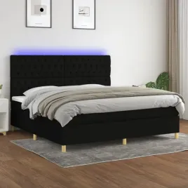 vidaxl-lozko-kontynentalne-z-materacem-czarne-200-x-200-cm-tkanina