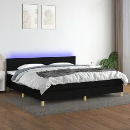 vidaxl-lozko-kontynentalne-z-materacem-czarne-200-x-200-cm-tkanina