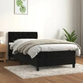 vidaxl-lozko-kontynentalne-z-materacem-czarne-aksamit-80x200-cm