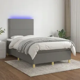 vidaxl-lozko-kontynentalne-z-materacem-ciemnoszara-tkanina-120x200-cm