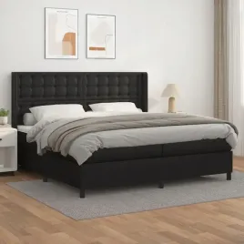 vidaxl-lozko-kontynentalne-z-materacem-czarne-ekoskora-200x200-cm