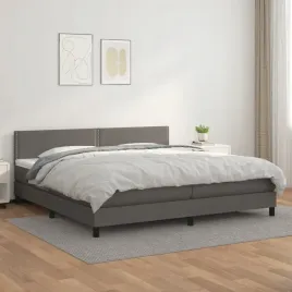 vidaxl-lozko-kontynentalne-z-materacem-szare-ekoskora-200x200-cm