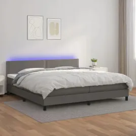 vidaxl-lozko-kontynentalne-z-materacem-i-led-szara-ekoskora-200x200cm