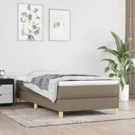 vidaxl-lozko-kontynentalne-z-materacem-taupe-tkanina-100x200-cm