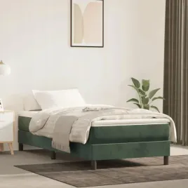 vidaxl-materac-kieszeniowy-ciemnozielony-100x200x20-cm-aksamit