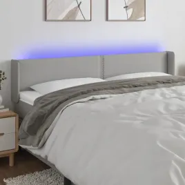 vidaxl-zaglowek-do-lozka-z-led-jasnoszary-203x16x78-88-cm-tkanina