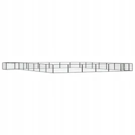 vidaxl-kojec-dla-psa-28-panele-czarny-100x50-cm-stal
