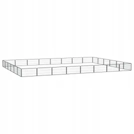 vidaxl-kojec-dla-psa-28-panele-czarny-100x50-cm-stal