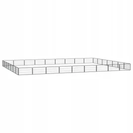 vidaxl-kojec-dla-psa-32-panele-czarny-100x50-cm-stal