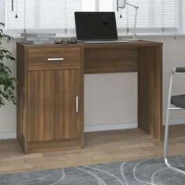 vidaxl-biurko-z-szuflada-i-szafka-brazowy-dab-100x40x73-cm