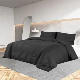 vidaxl-zestaw-poscieli-czarny-135x200-cm-bawelna