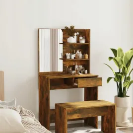 vidaxl-toaletka-z-lustrem-przydymiony-dab-745x40x141-cm