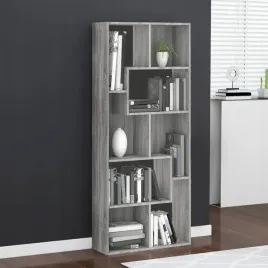 vidaxl-regal-na-ksiazki-szary-dab-sonoma-67x24x161-cm
