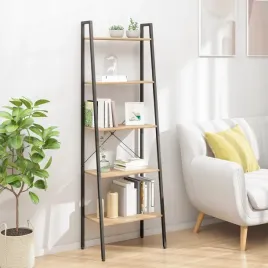 vidaxl-regal-drabina-z-5-polkami-jasnobrazowo-czarny-56x35x174-cm
