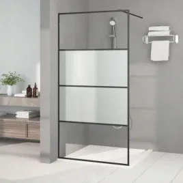 vidaxl-scianka-prysznicowa-czarna-100x195-cm-polmrozone-szklo-esg