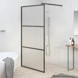 vidaxl-scianka-prysznicowa-115x195-cm-szklo-mrozone-esg-czarna