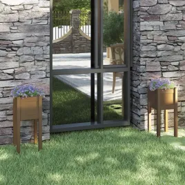 vidaxl-donice-ogrodowe-2-szt-miodowy-braz-31x31x70-cm-sosnowe