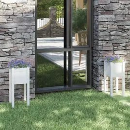 vidaxl-donice-ogrodowe-2-szt-biale-31x31x70-cm-drewno-sosnowe