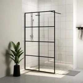 vidaxl-scianka-prysznicowa-przezroczyste-szklo-esg-140x195cm-czarna