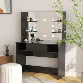 vidaxl-stolik-do-makijazu-z-led-100x40x135-cm-mdf-lsniacy-czarny