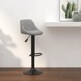 vidaxl-stolek-barowy-jasnoszary-obity-aksamitem
