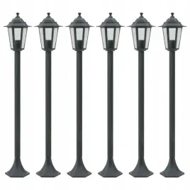 vidaxl-lampy-ogrodowe-110-cm-e27-aluminium-ciemnozielone-6-szt