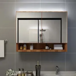 vidaxl-szafka-lazienkowa-z-lustrem-i-led-kolor-debowy-80x15x60-cm-mdf