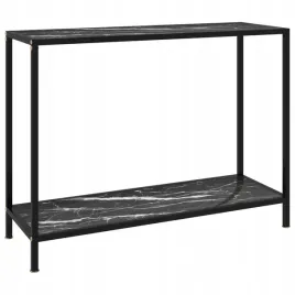 vidaxl-stolik-konsolowy-czarny-100x35x75-cm-szklo-hartowane