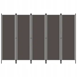 vidaxl-parawan-5-panelowy-antracytowy-250-x-180-cm