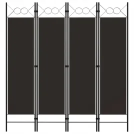 vidaxl-parawan-4-panelowy-brazowy-160-x-180-cm