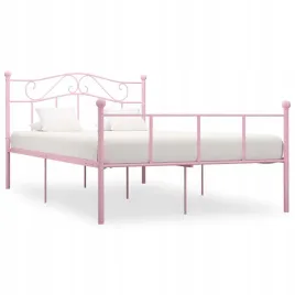 vidaxl-rama-lozka-rozowa-metalowa-160-x-200-cm