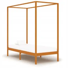 vidaxl-rama-lozka-z-baldachimem-miodowy-braz-lita-sosna-90x200-cm