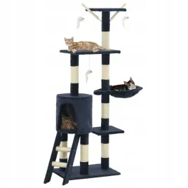 vidaxl-drapak-dla-kota-ze-slupkami-sizalowymi-138-cm-granatowy