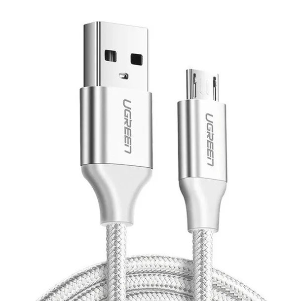kabel-usb-do-micro-usb-ugreen-qc-3-0-2-4a-2m-bialy