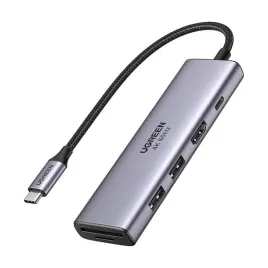 adapter-5w1-ugreen-cm511-hub-usb-c-do-2x-usbhdmi-usb-c-tf-sd-szary
