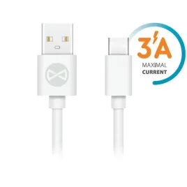 forever-kabel-usb-usb-c-10-m-3a-bialy