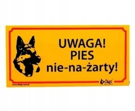 dingo-tabliczka-ostrzegawcza-uwaga-pies-nie-na-zarty-20x99cm-or-pvc