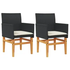 krzesla-ogrodowe-poduszki-2-szt-czarne-rattan-pe-i-drewno