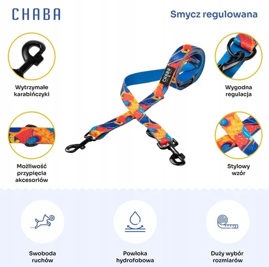 chaba-smycz-regulowana-m-2-250cm-aussie-maksymalna-dlugosc-smyczy-2-6-m