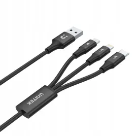unitek-przewod-ladujacy-usb-3-w-1-czarny-c14049bk